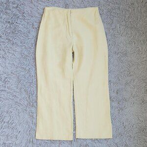 Pastel Yellow Cropped Pant
